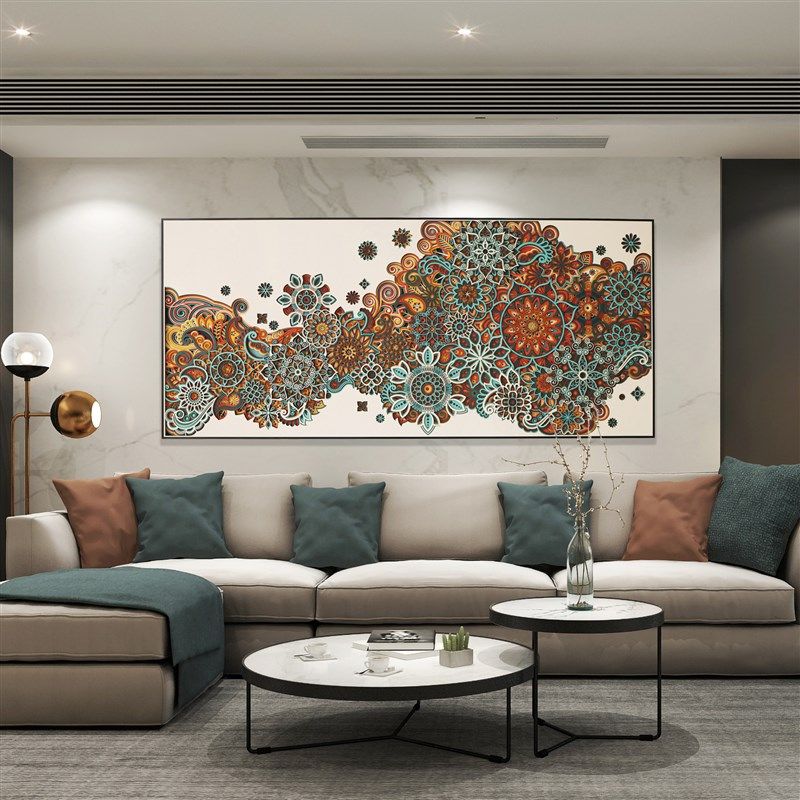 梯木叠雕现代轻奢客厅背景墙装饰画走廊玄关高级感挂画3d立体壁饰,家居饰品,现代装饰画,淘宝优惠券,粉丝福利购,淘宝优惠卷