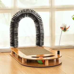U型多功能猫换毛季抓板蹭毛蹭痒磨爪耐磨不掉屑猫咪玩具宠物用品