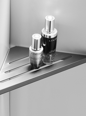 卫生间三角篮置物架轻奢3u04不锈钢酒店浴室壁挂转角收纳架免打孔