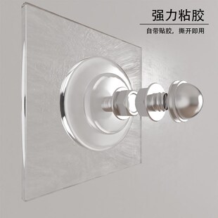 墙面粘钩强承重力无痕免打孔粘钉厨房浴室洞洞板安装粘贴螺丝钉