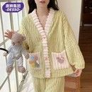 唐狮集团DESSO冬季珊瑚绒睡衣多种款式加厚保暖长袖套装睡衣
