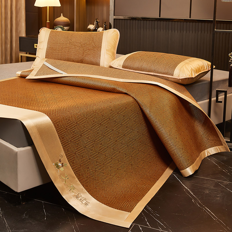 夏季凉席冰丝藤席家用人床折叠空调草席子老式冬夏两用天然软,床上用品,凉席/草席/麻席,淘宝优惠券,粉丝福利购,淘宝优惠卷