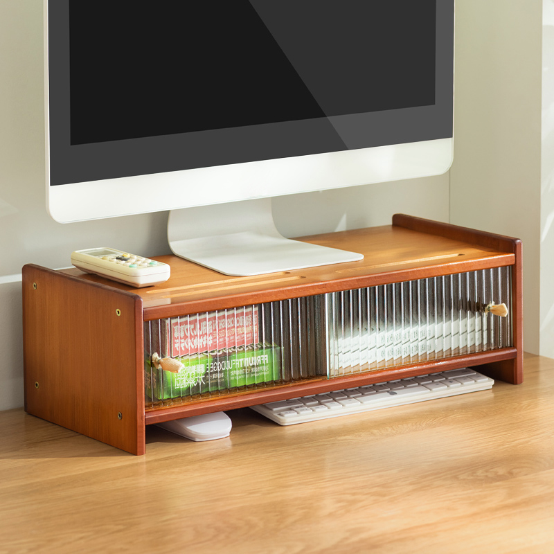 台式电脑屏幕显示器增高架置物支架子抬垫高托底座办公室桌面收纳