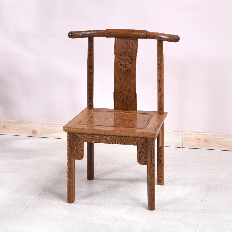 鸡翅木餐椅家用红木餐桌饭厅椅子中式实木茶桌茶椅复古仿古客人椅