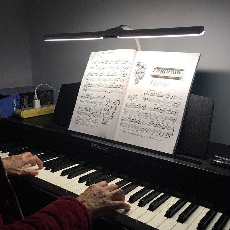 LED钢琴灯练琴专用充电式两用学生学习读书家用插电护眼乐谱台灯