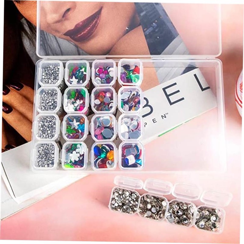28 Grids 5D DIYl Diamond Painting Box Organizer Case Diamond