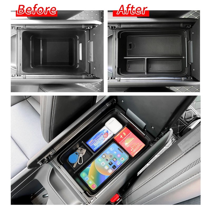 for Hyundai Santa Fqe 2024 2025 Car Central Armrest Storage