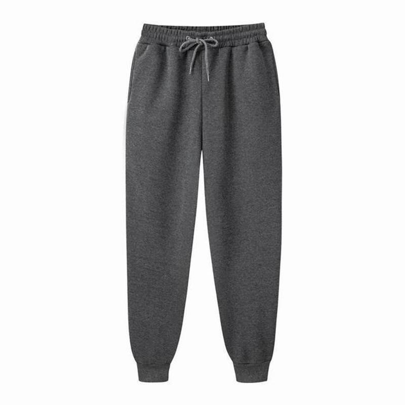 black Dark Trousers For Men Sweat pantsL Track Jogging white
