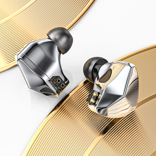 BLON宝龙BL-07入耳式耳机线控带麦金属重低音HIFI耳挂式耳塞