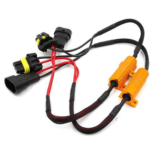 汽车LED大灯电阻解码器9005/9006/H7/H11雾灯led解码器跨境热卖