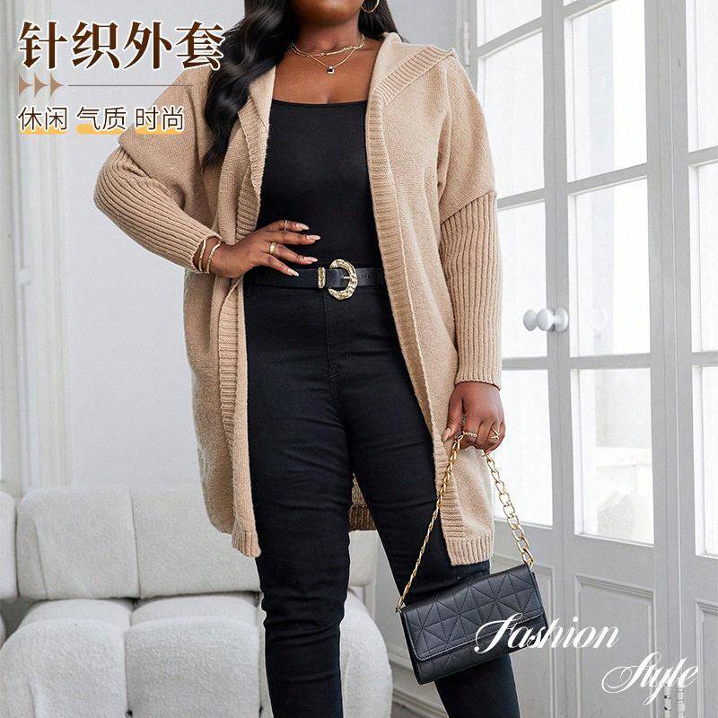 秋冬宽松复古毛衣外套女气质慵懒风中长款针织开衫外穿日常秋冬款