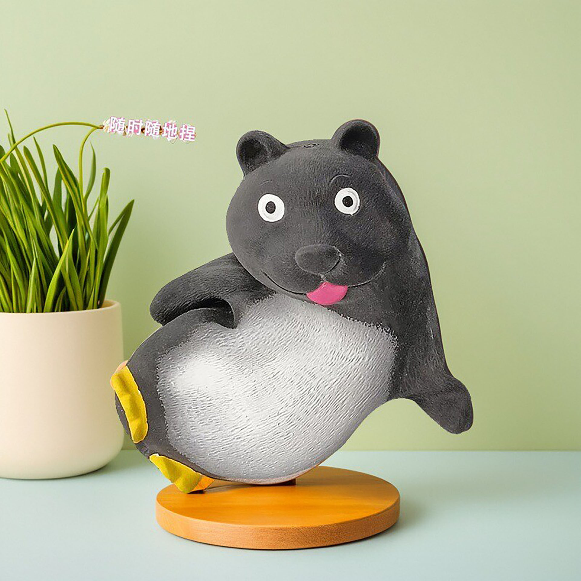 小熊公仔捏捏解压玩具回弹摆件