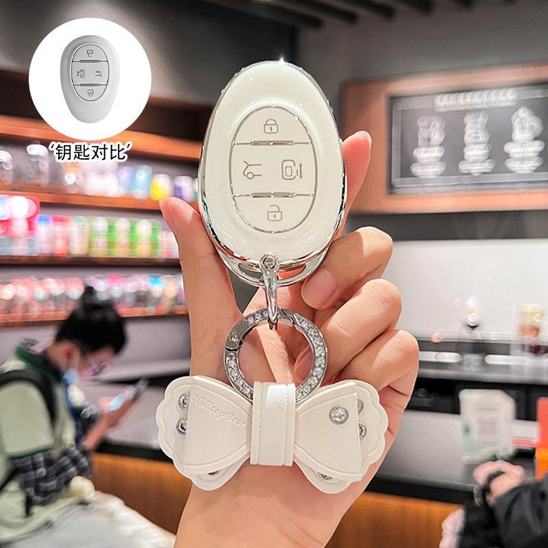 适用于北汽极狐考拉ARCFOX汽车钥匙套阿尔法S阿尔法T遥控钥匙包扣