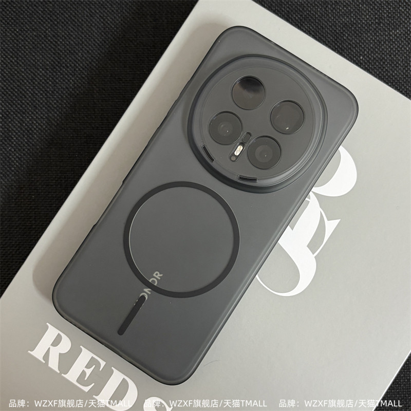 wzxf超薄软壳适用荣耀Magic8Pro手机壳新款magic7魔术6por黑色透明磨砂磁吸镜头精孔硅胶全包防摔保护套男女