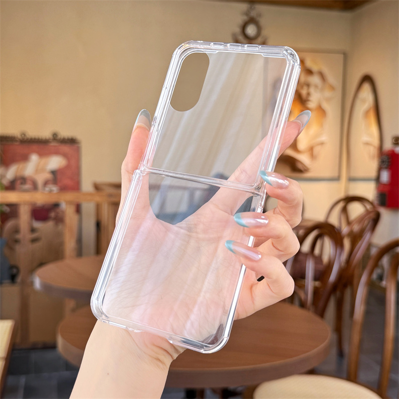 【壳膜一体】适用小米mixflip2手机壳侧扣软壳mix flip简约透明防摔保护套mixflip1折叠屏创意个性新款女男潮