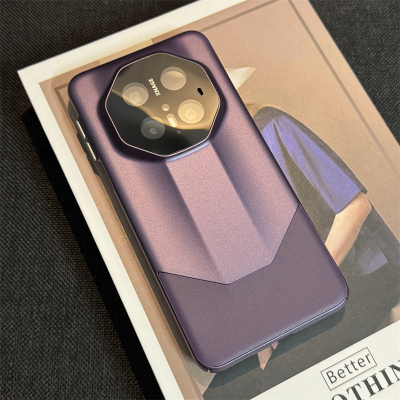 【秒变保时捷】适用华为Mate70pro手机壳新款紫色皮纹mate60pro+非凡大师RS保护套m50自带镜头膜全包磨砂硬壳