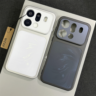 镭射羽纱适用oppoFindx9pro手机壳新款人鱼姬findx9内置磁吸fx9镜头精孔高级感oppo女款全包防摔保护套磨砂