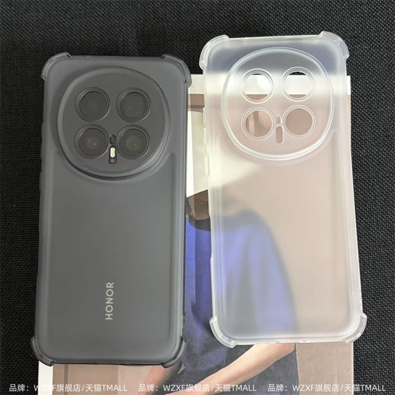 【气囊四角防摔】适用荣耀Magic8Pro手机壳新款7pro透明磨砂魔术6精孔全包简约硅胶软壳5por保护套高级感外壳