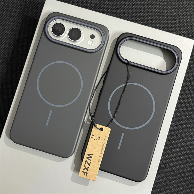 wzxf细圈磁吸适用荣耀500pro手机壳新款黑色大孔硬壳400磨砂肤感高级感por商务奢华超薄外壳简约保护套男女