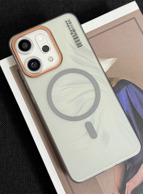 适用oppoReno15Pro手机壳14夏天新品reno13pro磁吸12半透明11黑色磨砂肤感oppo冰雾por高级感oppo保护套大孔