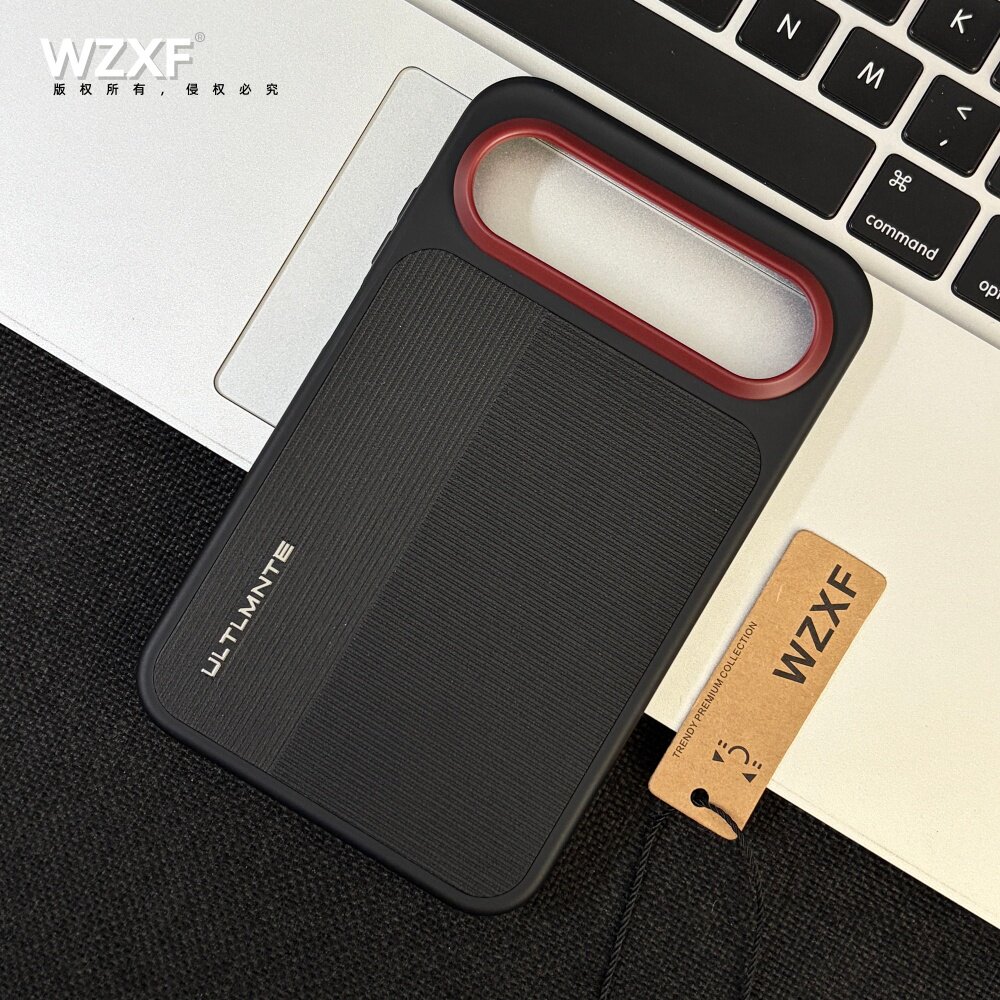 wzxf拼接撞色条纹内置黑色磁吸手机壳适用华为PuraXview阔直屏大孔磨砂硬壳阔直板防摔pxv保护套女男超薄