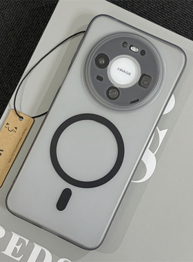 wzxf冰雾磁吸适用华为Mate80手机壳新款mate70pro+黑色透明磨砂m60精孔超薄max软硅胶mt50全包防摔保护套男女