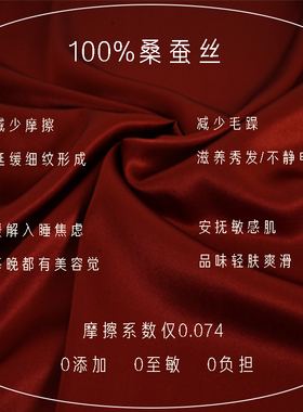 keytomoon月之匙枕套夏季单人真丝桑蚕丝单个48cmx74cm结婚礼物