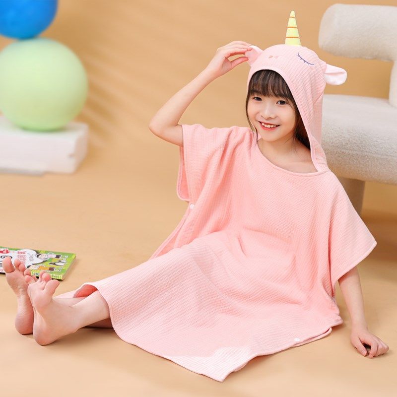 全棉纯棉儿童纯棉浴巾帽斗篷吸水儿童游泳浴袍宝宝纱布可穿洗澡巾,婴童用品,浴巾,淘宝优惠券,粉丝福利购,淘宝优惠卷