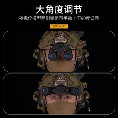 WoSporT沃斯柏 AN/PVS31 双目夜视仪模型 两目无功能模型 可发光