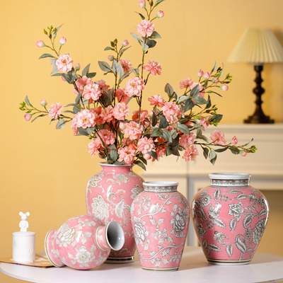 景德镇陶瓷花瓶青花瓷新中式