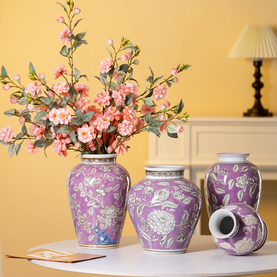 景德镇陶瓷花瓶新中式客厅插花器