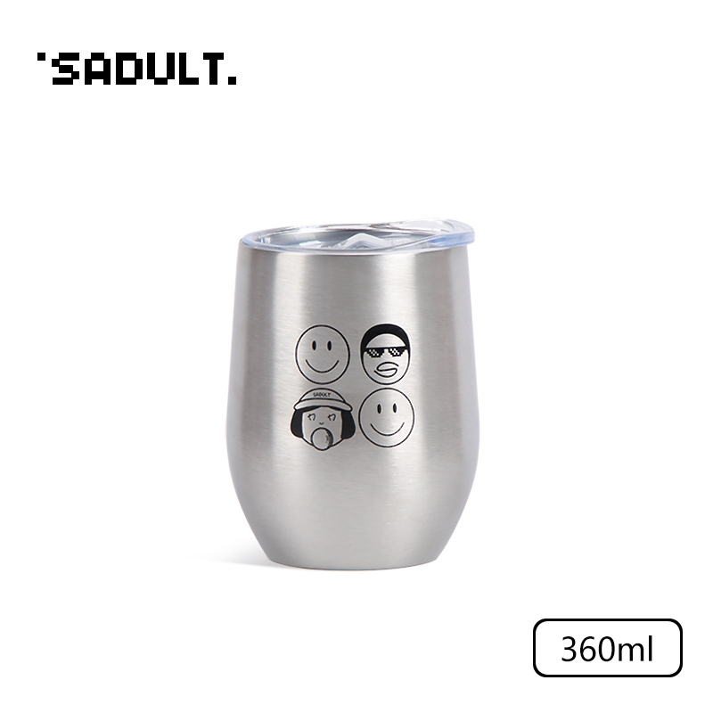 SADULT可爱笑脸咖啡杯冰霸杯