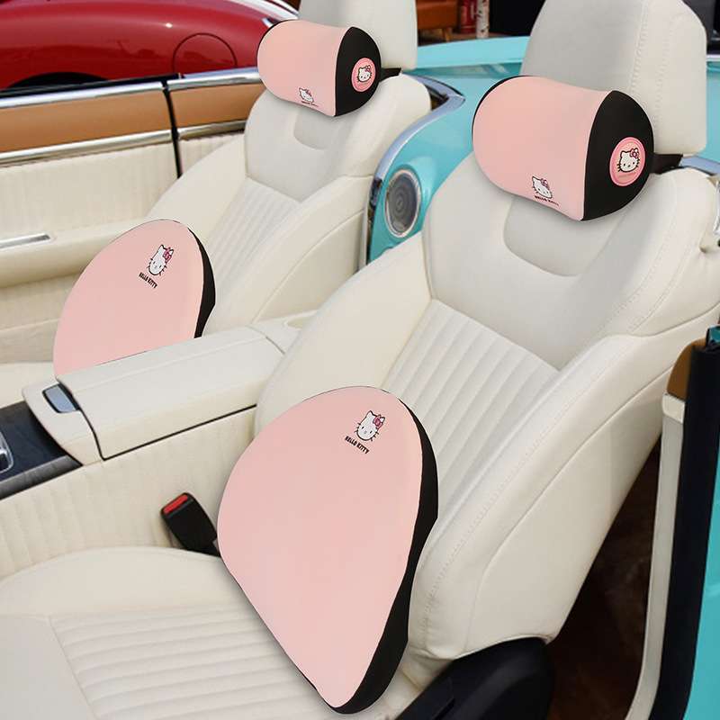 车用座椅护腰靠垫慢回弹记忆棉腰枕靠枕卡通多用途椅背腰靠四季款