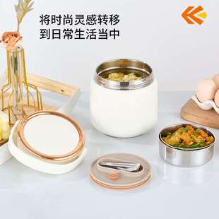316不锈钢提锅保温饭盒饭桶手提真空密封大容量带餐具保温袋学生