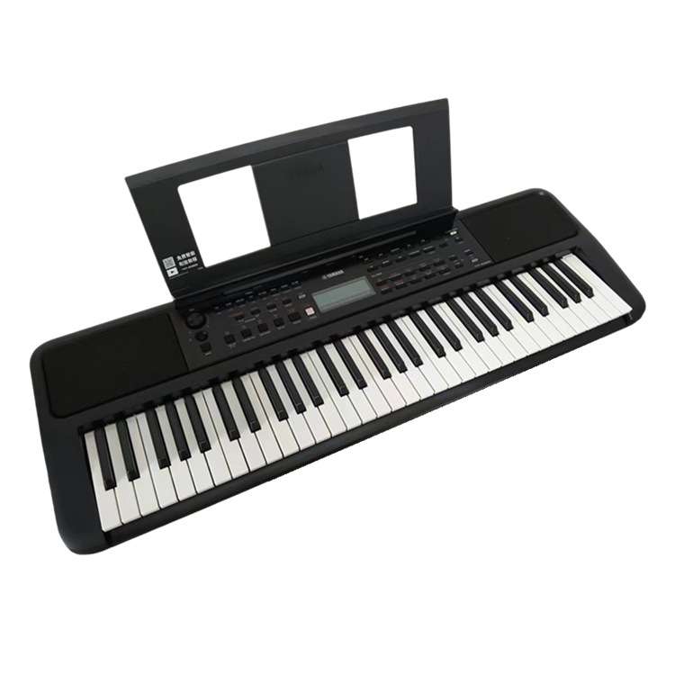 电子琴PSR-E383成人初学幼师电子琴61键力度键教学演奏E373升级