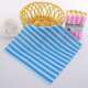 厂家直销双色条纹厨房方巾百洁布家务清洁用具洗碗巾不掉毛不沾油