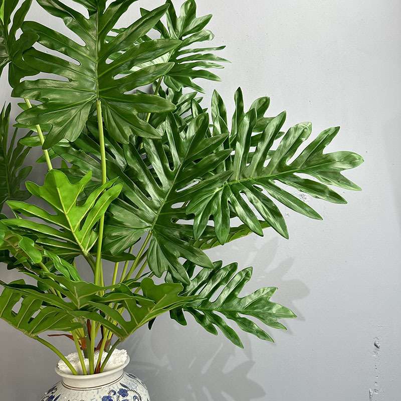 仿真春芋绿植盆栽橱窗家居大型落地摆件室内装饰假植物龟背春羽叶