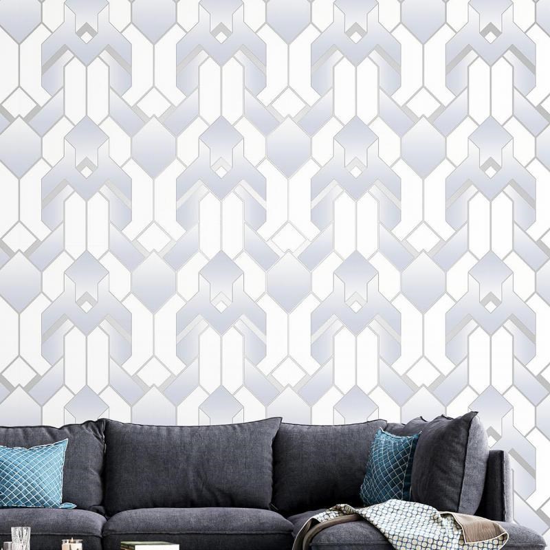 3D立体个性几何图案PVC墙纸深压纹黑金色客厅S背景酒吧餐厅壁纸