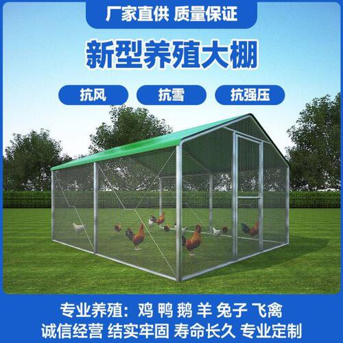 鸡舍遮雨棚养鸡棚全套户外养殖大棚全套鸽笼孔雀笼围鸡简易安装