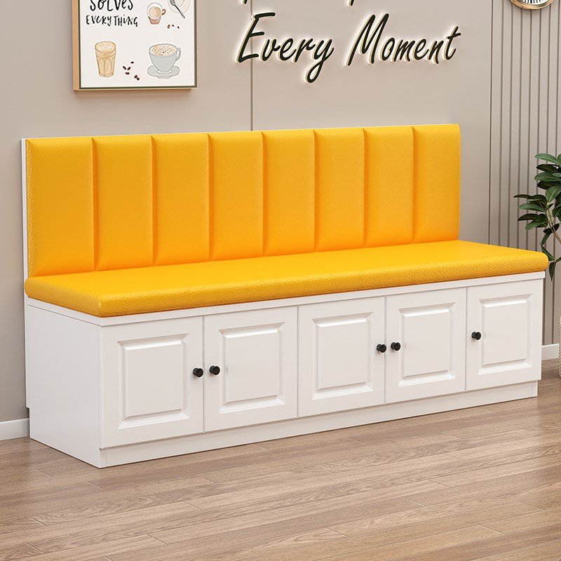 0A卡座家用实木沙发凳小户型餐桌凳F商场储物柜软包收纳阳台柜可