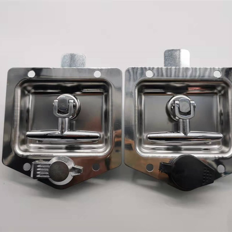 MS857工具箱锁不锈t钢抛光盒锁房车拖车锁拖车房车挂车面板锁