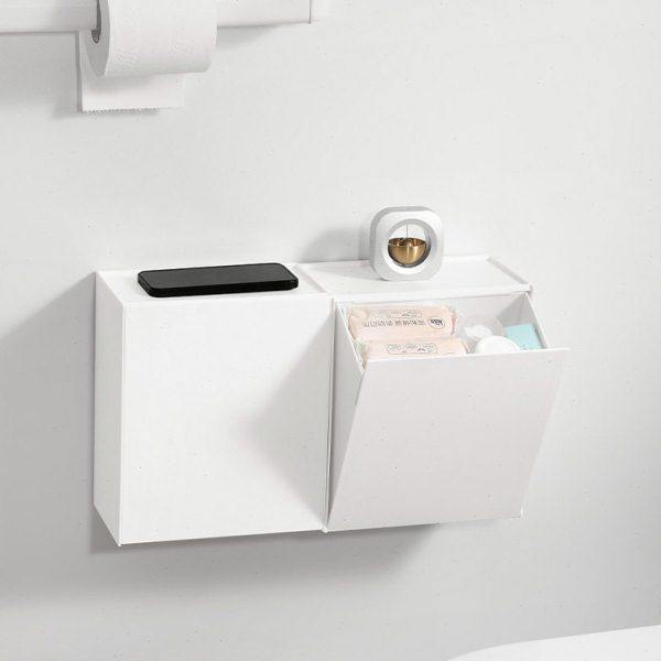 厕所卫生巾收纳盒防水洗手间姨妈巾壁挂置物盒卫生间洗脸巾置物架,收纳整理,洗脸巾收纳盒,淘宝优惠券,粉丝福利购,淘宝优惠卷
