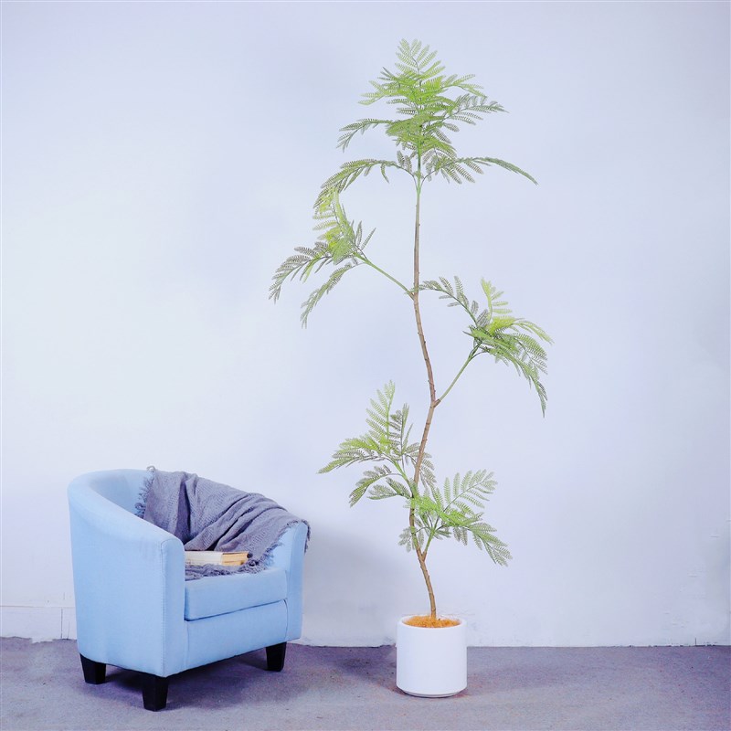 室内轻奢绿植仿h真蓝花楹客厅大型落地植物装饰盆栽摆件仿生花假