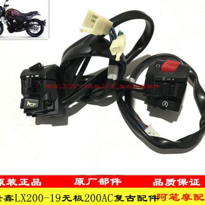 隆鑫LX200-19无极200AC复古200原装左右闸把 左右喇叭点火开关