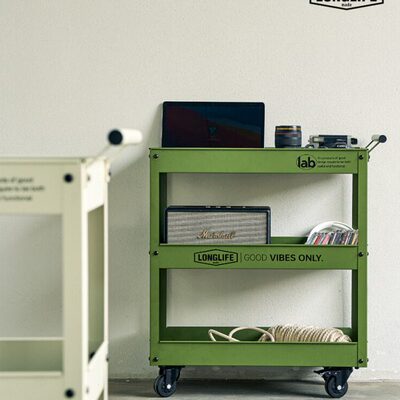 longlife小推车工业风轻奢收纳咖啡厅客厅绿植书本零食移动置物架