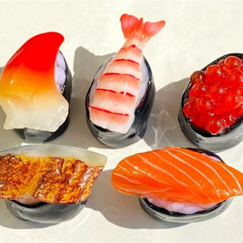 寄居蟹替换壳g 三文鱼 鱼子酱 寿司壳 北极贝鳗鱼熟虾 手工替换壳