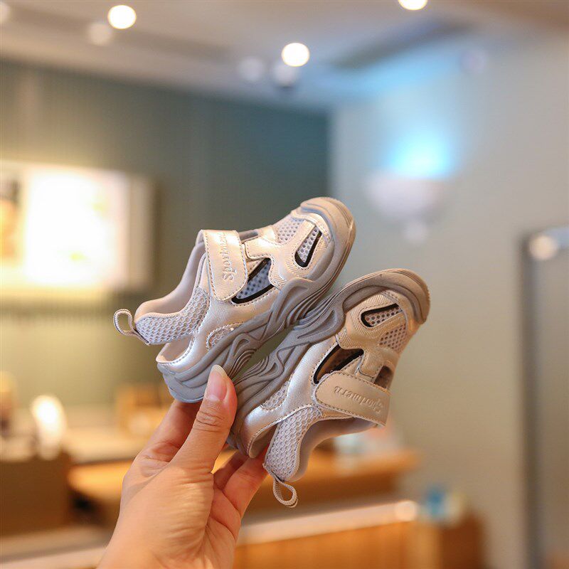 儿童凉鞋男童宝宝学步鞋q婴儿夏季鞋子1一3岁小童透气男宝网鞋女