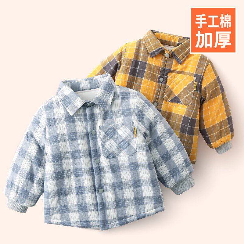 宝宝棉衣冬季f新款加厚儿童棉服内胆纯棉男童冬装内穿婴儿棉花棉