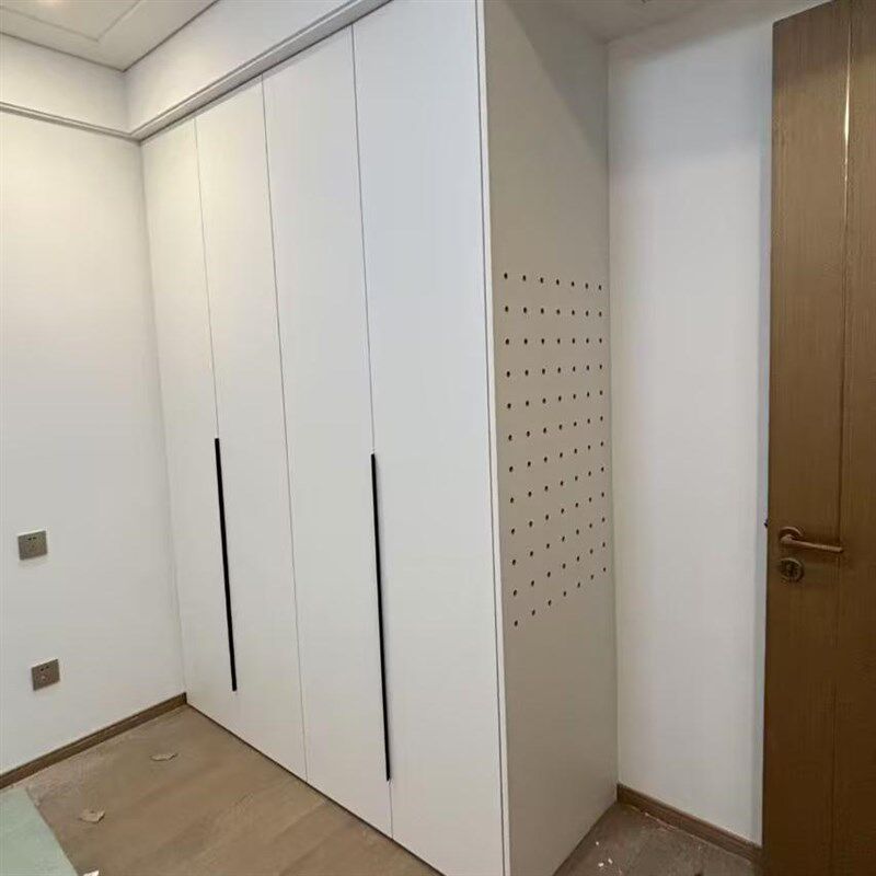金属衣柜柜门钢架框架上墙衣架全屋定制平开门折叠门五金衣橱配件