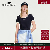 5A抗菌 女士短袖 GOLDEN 金熊 新品 BEAR 2026夏季 圆领T恤